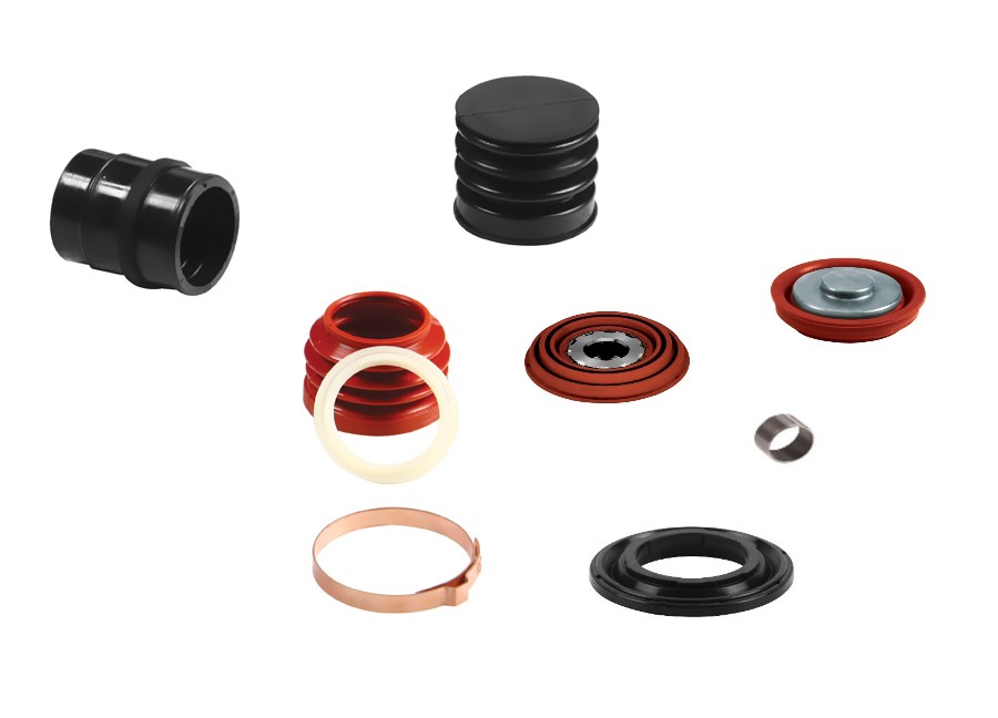 CALIPER DUST RUBBER & PIN SET