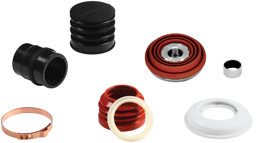 DUST RUBBER & PIN SET