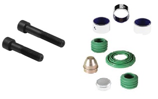 CALIPER DUST RUBBER BUSH AND BOLT SET