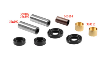 CALIPER DUST RUBBER & PIN SET