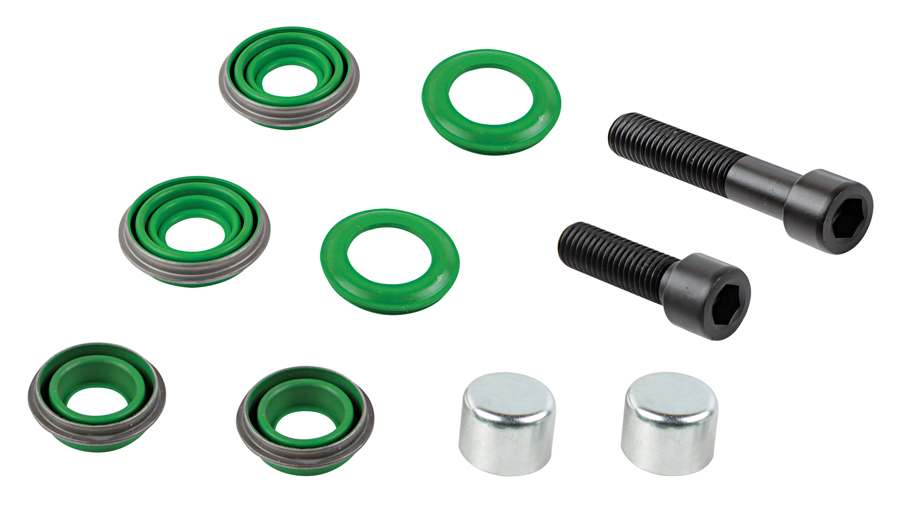 CALIPER DUST RUBBER AND BOLT SET