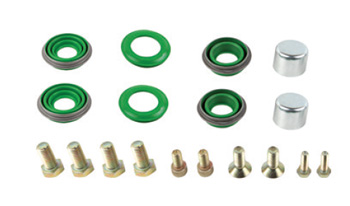 CALIPER DUST RUBBER AND BOLT SET