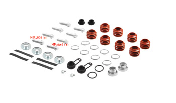 CALIPER DUST RUBBER AND PIN SET