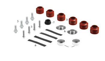 DUST RUBBER AND CAP SET