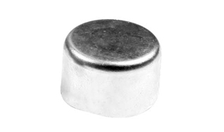 Крышка D=44x28mm направляющей суппорта металлическая